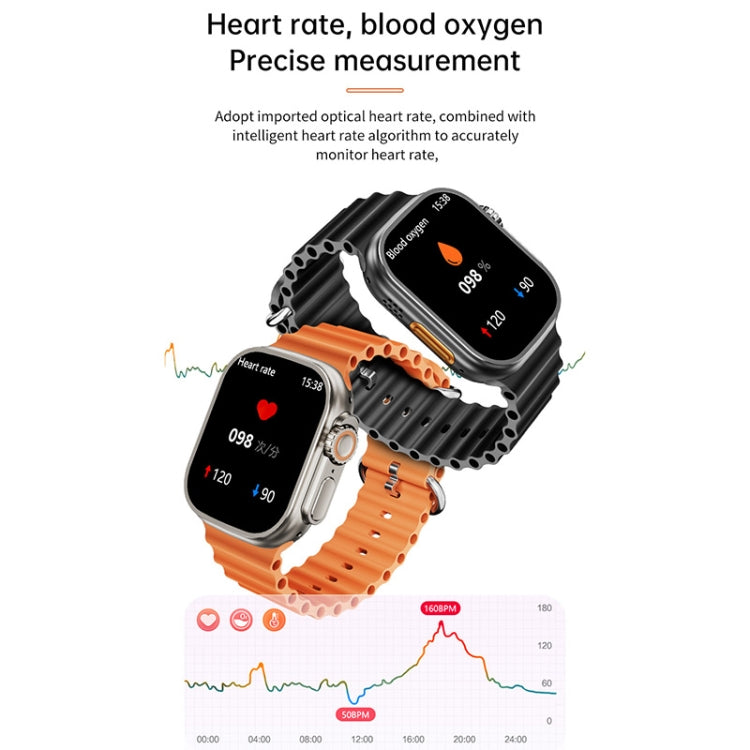 WS-E9 Smart Watch – 2.2" Screen, IP67 Waterproof, Heart Rate Monitoring