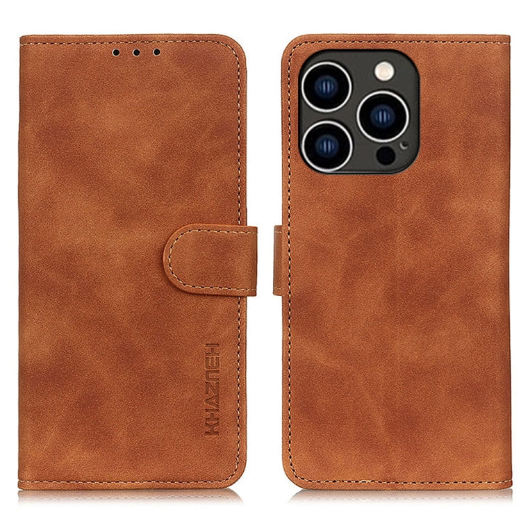 KHAZNEH Phone Case – Leather (iPhone 16e) For iPhone 16 Pro Max Brown