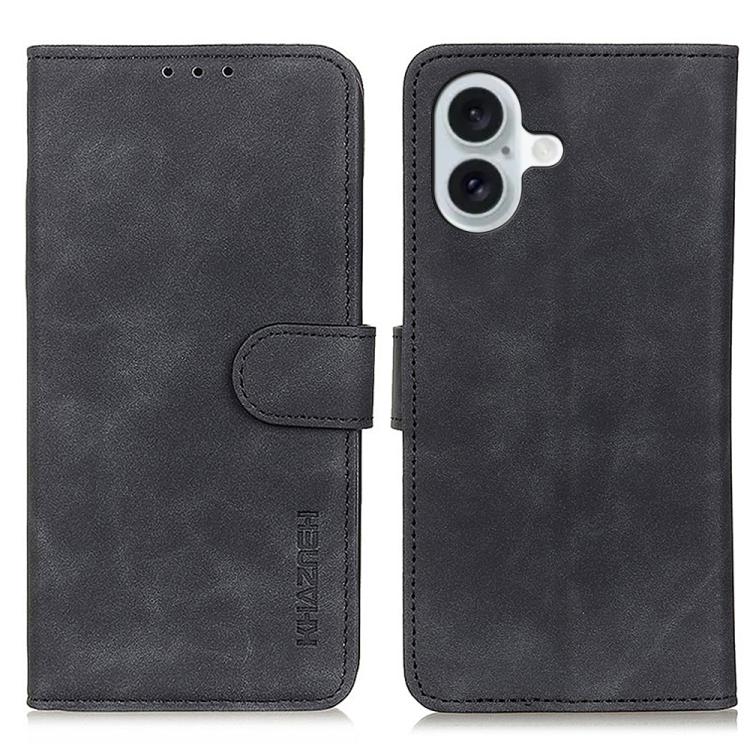 KHAZNEH Phone Case – Leather (iPhone 16e) For iPhone 17 Black