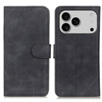 KHAZNEH Phone Case – Leather (iPhone 16e) For iPhone 18 Pro 17 Pro Black
