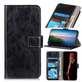 Retro Crazy Horse Texture Horizontal Flip Leather Phone Case, For iPhone 15 For iPhone 15 Black
