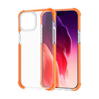 Four-corner Shockproof TPU Hybrid Acrylic Phone Case, For iPhone 15 Plus, For iPhone 15 For iPhone 15 Plus Orange