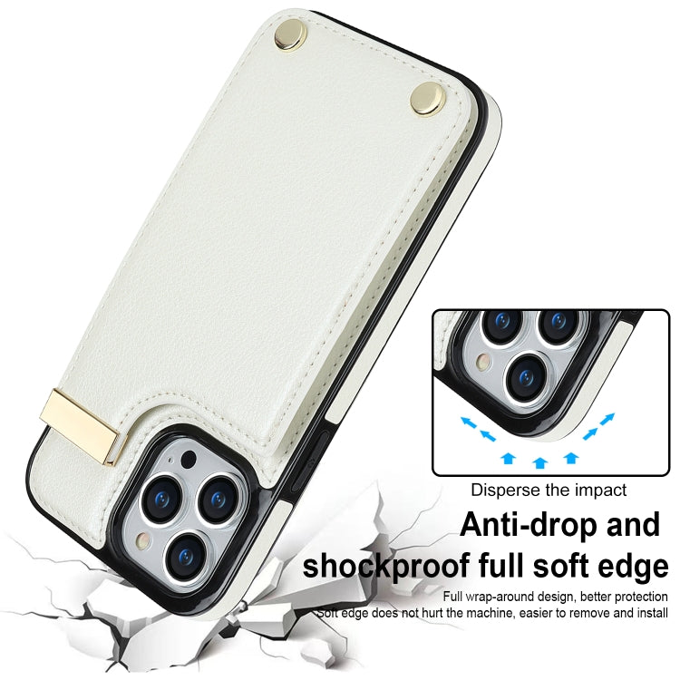 Metal Buckle Card Slots Phone Case, For iPhone 13 Pro, For iPhone 12 /...