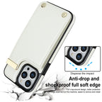Metal Buckle Card Slots Phone Case, For iPhone 13 Pro, For iPhone 12 /...