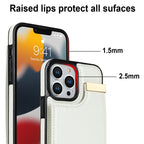 Metal Buckle Card Slots Phone Case, For iPhone 13 Pro, For iPhone 12 /...