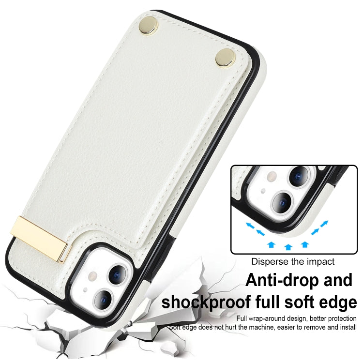 Metal Buckle Card Slots Phone Case, For iPhone 11, For iPhone 11 Pro,...