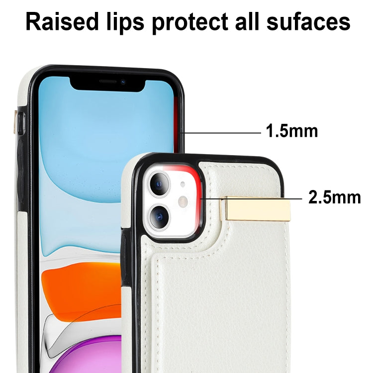 Metal Buckle Card Slots Phone Case, For iPhone 11, For iPhone 11 Pro,...