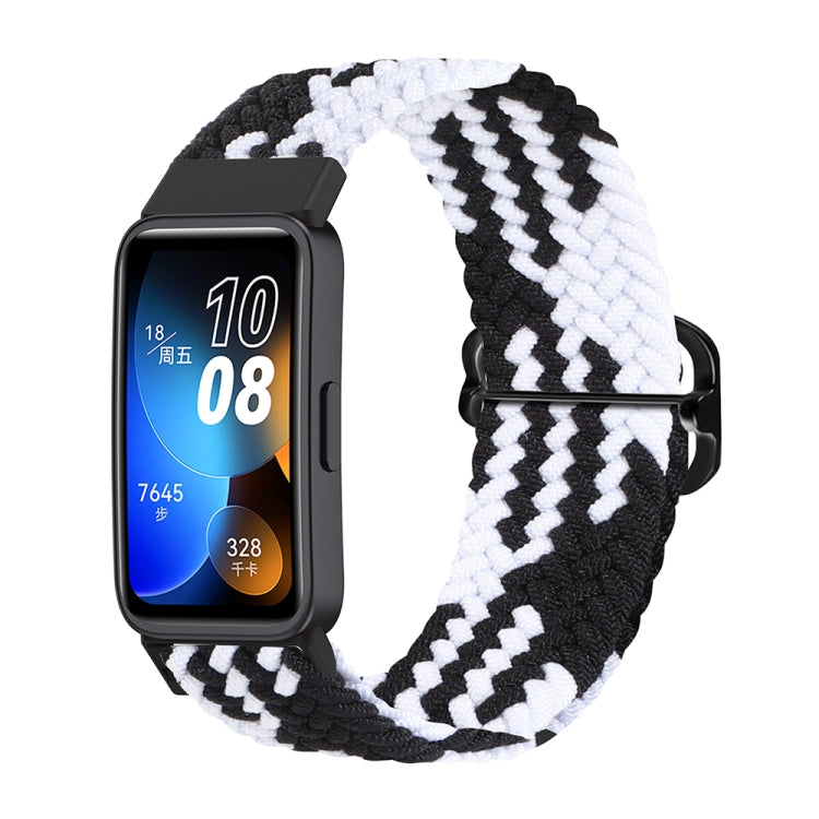 Watch Band – Braided Nylon (Huawei Band 8) For Huawei Band 8 Black White