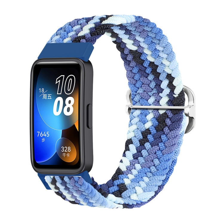 Watch Band – Braided Nylon (Huawei Band 8) For Huawei Band 8 Colorful Blue