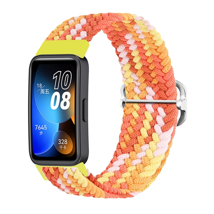 Watch Band – Braided Nylon (Huawei Band 8) For Huawei Band 8 Colorful Orange