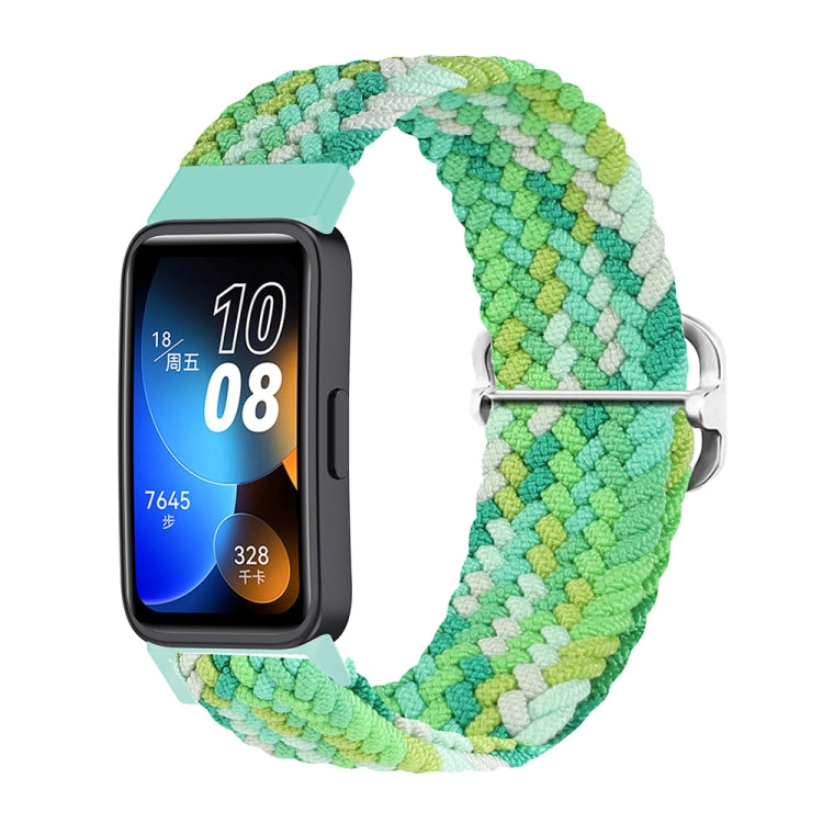 Watch Band – Braided Nylon (Huawei Band 8) For Huawei Band 8 Colorful Green