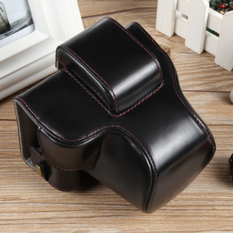 Full Body Magnetic Leather Camera Case Bag with Strap, Deluxe Edition, For Canon EOS R50, Deluxe Edition