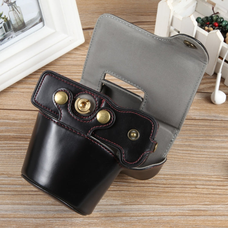 Full Body Magnetic Leather Camera Case Bag with Strap, Deluxe Edition, For Canon EOS R50, Deluxe Edition
