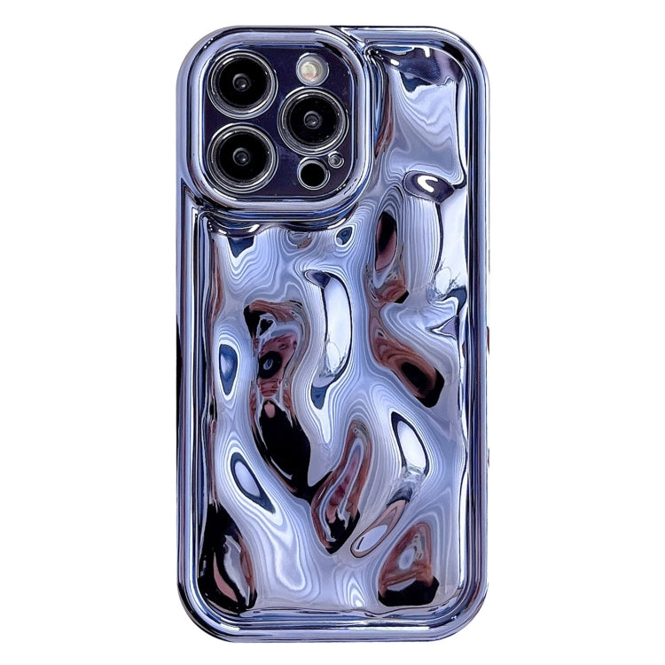 Electroplating Meteorite Texture TPU Phone Case, For iPhone 16 Plus,... For iPhone 15 Pro Blue