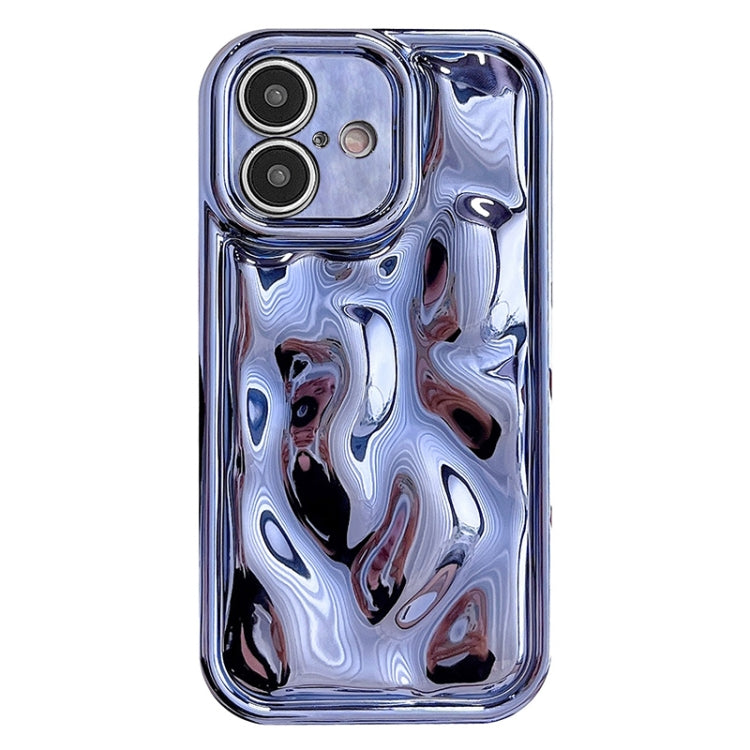 Electroplating Meteorite Texture TPU Phone Case, For iPhone 16 Plus,... For iPhone 16 Blue