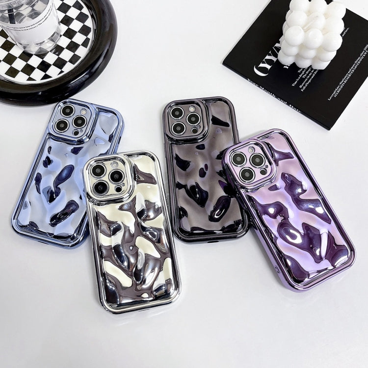 Electroplating Meteorite Texture TPU Phone Case, For iPhone 16 Plus,...