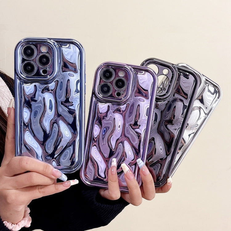Electroplating Meteorite Texture TPU Phone Case, For iPhone 16 Plus,...