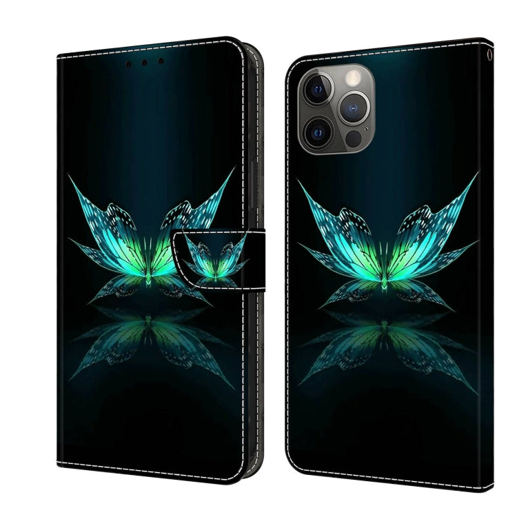 Crystal 3D Shockproof Protective Leather Phone Case – Shockproof, Card Slot, Leather, For iPhone 11 Pro For iPhone 11 Pro Reflection Dutterfly