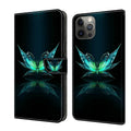 Crystal 3D Shockproof Protective Leather Phone Case, For iPhone 12 / 12 Pro For iPhone 12 12 Pro Reflection Dutterfly