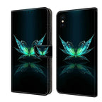 Crystal 3D Shockproof Protective Leather Phone Case, For iPhone X / XS For iPhone X XS Reflection Dutterfly