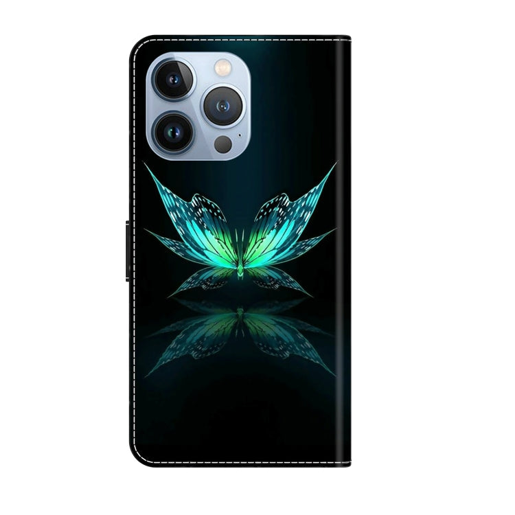 Crystal 3D Shockproof Protective Leather Phone Case – Shockproof, Card Slot, Leather, For iPhone 15 Pro Max