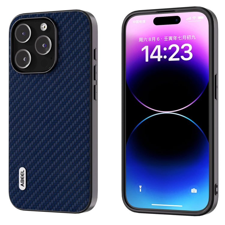 ABEEL Phone Case – Carbon Fiber Texture Protective Phone Case, For iPhone 15 Pro Max, For... For iPhone 15 Pro Max Dark Blue