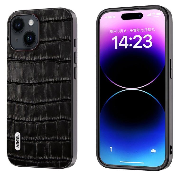 ABEEL Phone Case – Leather (iPhone 15 Plus) For iPhone 15 Plus Black