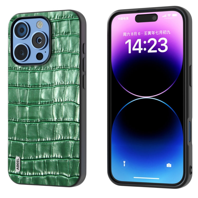ABEEL Phone Case – Leather (iPhone 16 Pro Max) For iPhone 16 Pro Green