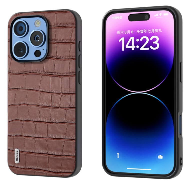 ABEEL Phone Case – Leather (iPhone 16 Pro Max) For iPhone 16 Pro Brown