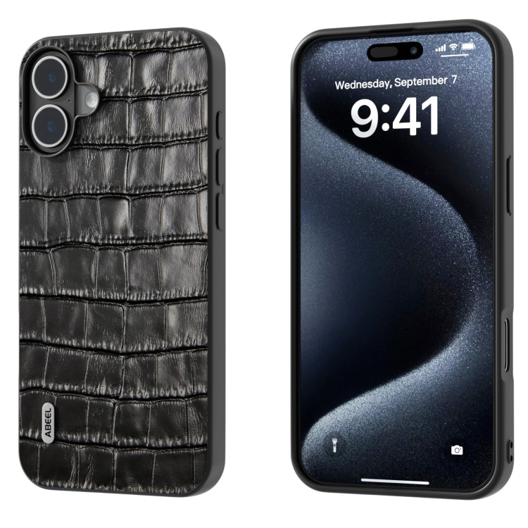 ABEEL Phone Case – Leather (iPhone 16 Pro Max) For iPhone 16 Black