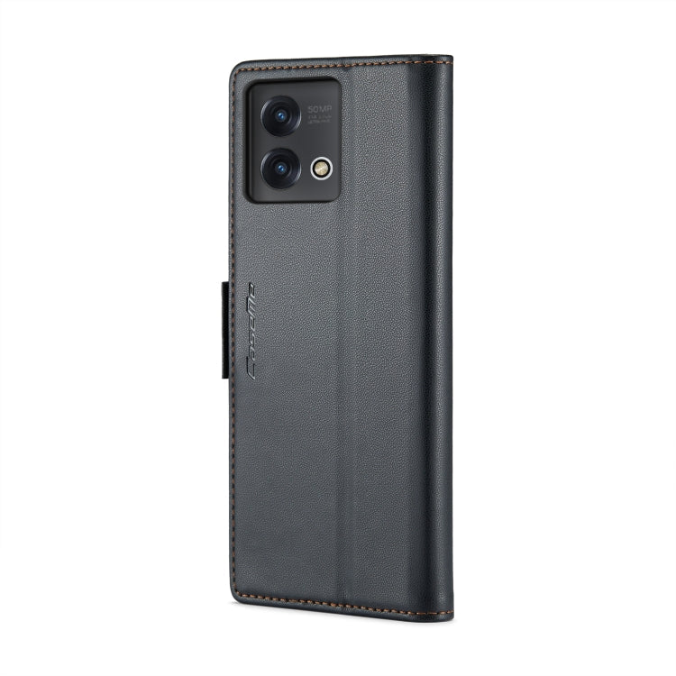 CaseMe 023 Butterfly Buckle Litchi Texture RFID Anti-theft Leather Phone Case – Card Slot, Leather, TPU, For Motorola Moto G Stylus 5G 2023