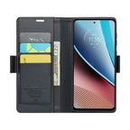 CaseMe 023 Butterfly Buckle Litchi Texture RFID Anti-theft Leather Phone Case – Card Slot, Leather, TPU, For Motorola Moto G Stylus 5G 2023