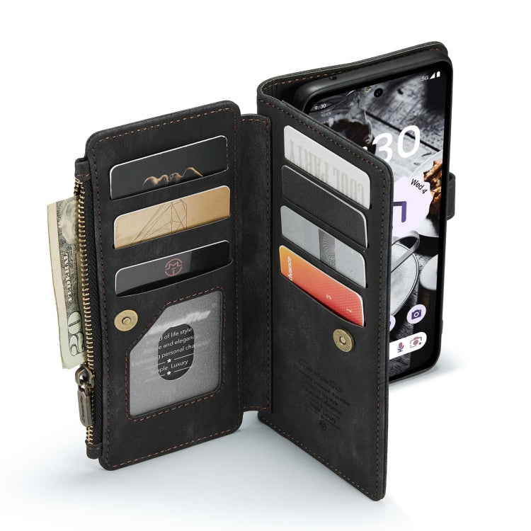 CaseMe C30 Multifunctional Leather Phone Case – Card Slot, Leather, TPU, For Google Pixel 8a, For Google Pixel 8 Pro, For Google Pixel 8