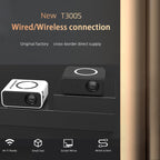 T300S 320x240 24ANSI Lumens Mini LCD Projector Supports Wired & Wireless Same Screen, US Plug, EU Plug, UK Plug, AU Plug