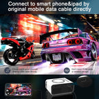 T300S 320x240 24ANSI Lumens Mini LCD Projector Supports Wired & Wireless Same Screen, US Plug, EU Plug, UK Plug, AU Plug