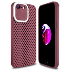 Hollow Heat Dissipation TPU Phone Case, For iPhone SE 2022 / 2020 / 8 /... For iPhone SE 2022 2020 8 7 Rose Red