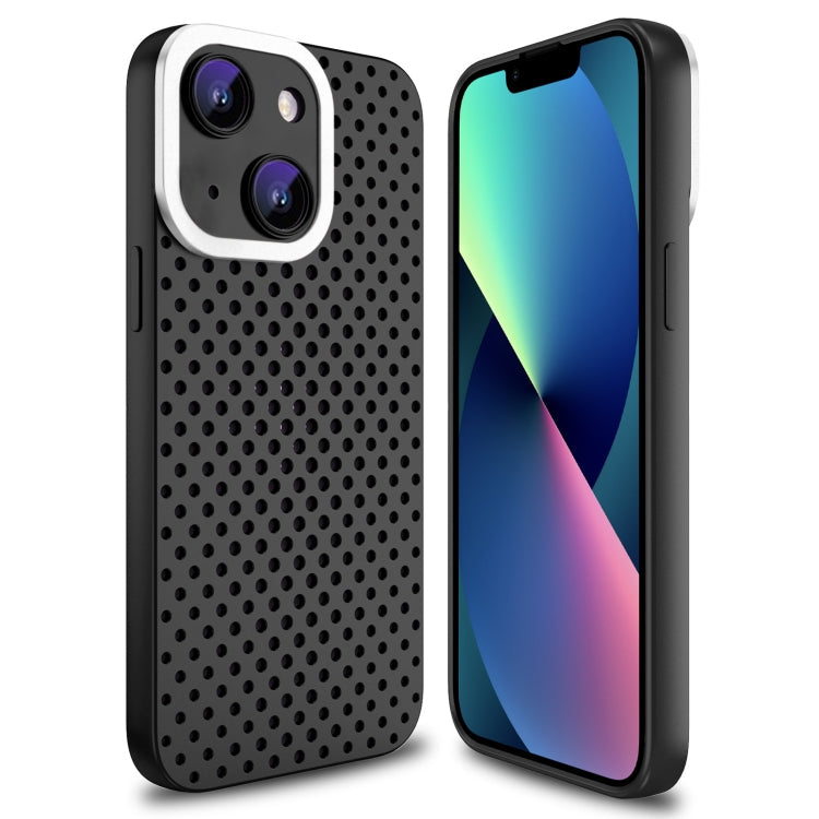 Hollow Heat Dissipation TPU Phone Case, For iPhone SE 2022 / 2020 / 8 /... For iPhone 13 Black