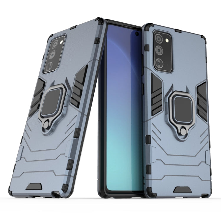 PC + TPU Anti-fall Protective Case with Ring Holder, For Samsung Galaxy Note20, For Samsung Galaxy Note20 Ultra, For Huawei P smart 2020, For OPPO Reno4 Pro, For OPPO Reno4, For Huawei Enjoy Z, For vivo X50, For vivo X50 Pro For Samsung Galaxy Note20 Navy