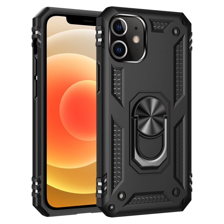 Shockproof TPU + PC Protective Case with 360 Degree Rotating Holder, For iPhone 12 mini, For iPhone 12 / 12 Pro, For iPhone 12 Pro Max, For Samsung Galaxy Note 20 5G For iPhone 12 mini Black