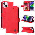 Skin Feel Life Tree Leather Phone Case, For iPhone 15 For iPhone 15 Red