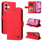 Skin Feel Life Tree Leather Phone Case, For iPhone 16, For iPhone 15 Pro Max, For iPhone 15 Pro, For iPhone 15 Plus For iPhone 16 Red