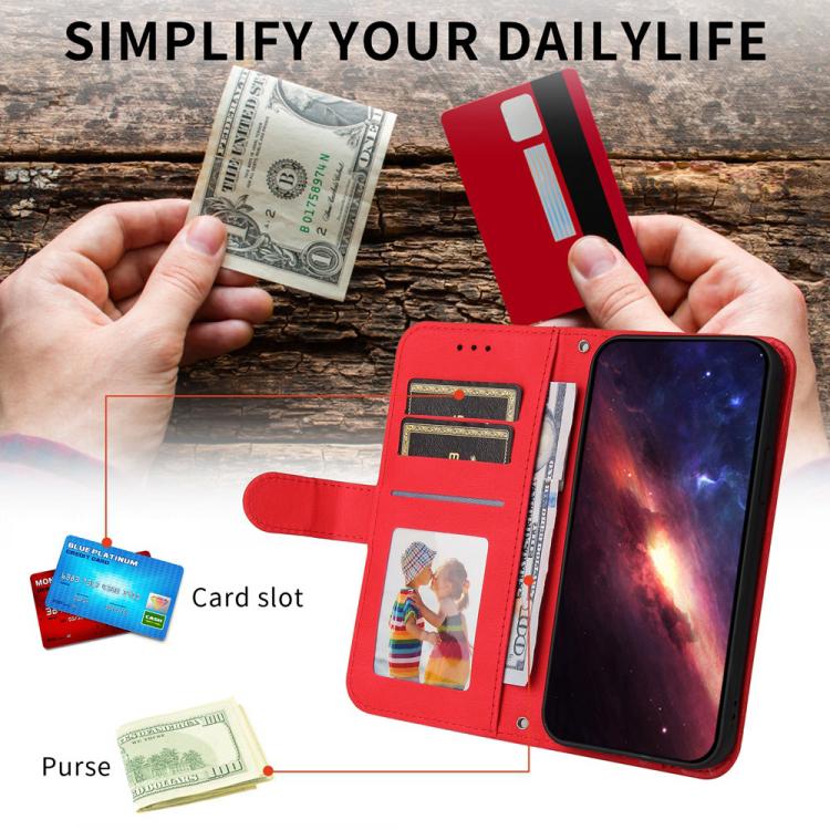 Skin Feel Life Tree Leather Phone Case – Card Slot, Leather, TPU, For iPhone Air, For iPhone 16 Pro Max, For iPhone 16 Pro, For iPhone 16 Plus