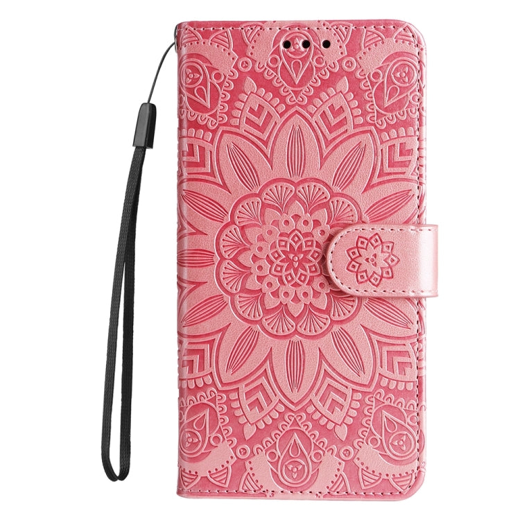 Embossed Sunflower Leather Phone Case – Wear-resistant, Card Slot, Kickstand, For iPhone 16, For iPhone 15 Pro Max, For iPhone 15 Pro, For iPhone 15 Plus