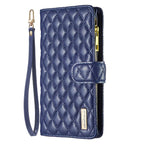 Diamond Lattice Zipper Wallet Leather Flip Phone Case, For iPhone 18 Pro/17 Pro, For iPhone 18 Pro Max/17 Pro Max, For iPhone 17, For iPhone 17 Air