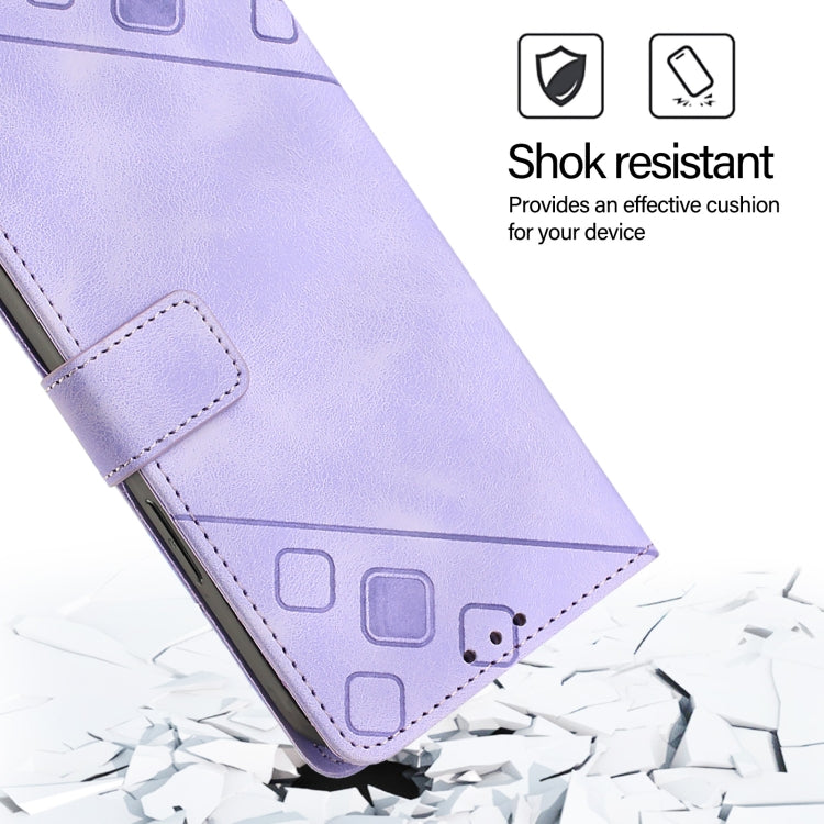 Skin-feel Embossed Leather Phone Case, For iPhone SE 2024, For iPhone 16 Pro Max, For iPhone 16 Pro, For iPhone 16 Plus