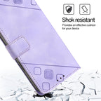 Skin-feel Embossed Leather Phone Case, For iPhone SE 2024, For iPhone 16 Pro Max, For iPhone 16 Pro, For iPhone 16 Plus