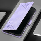 Skin-feel Embossed Leather Phone Case, For iPhone SE 2024, For iPhone 16 Pro Max, For iPhone 16 Pro, For iPhone 16 Plus