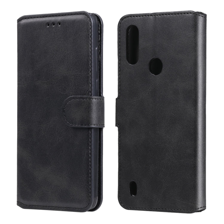 Classic Calf Texture PU + TPU Horizontal Flip Leather Case, with Holder & Card Slots & Wallet – Card Slot, Flip, Leather, For Motorola Moto E6s, For Motorola Moto G8 Power Lite, For Samsung Galaxy A31, For Samsung Galaxy A51 5G For Motorola Moto E6s Black