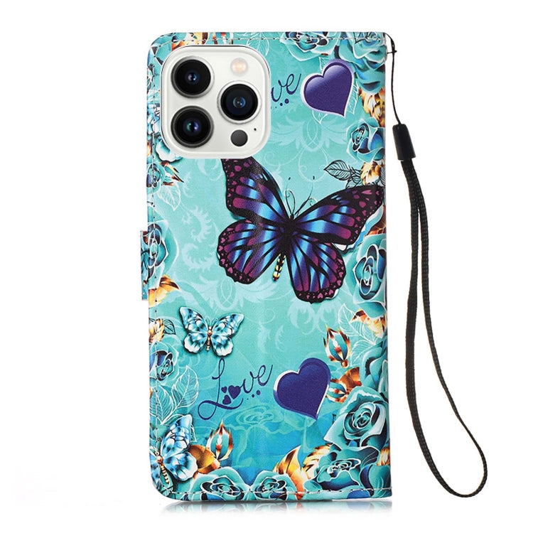 Colored Drawing Pattern Plain Weave Leather Phone Case, For iPhone 15 Pro, For iPhone 15 Plus, For iPhone 15
