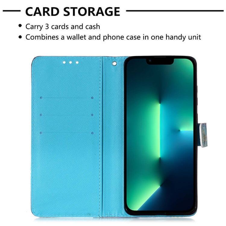 3D Painting Horizontal Flip Leather Phone Case, For iPhone 15 Pro Max, For iPhone 15 Pro, For iPhone 15 Plus